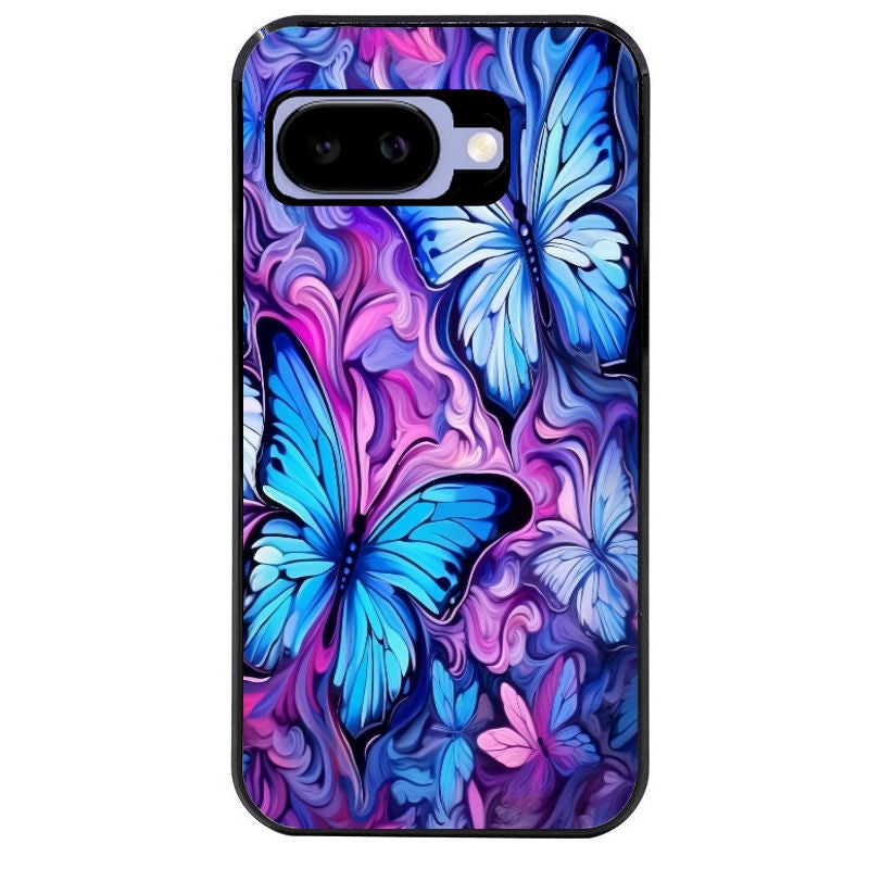 Coque pour Pixel 8A 9A 10A papillon violet UV
