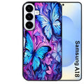 Coque pour Galaxy A08 A18 A28 A38 A58 papillon violet UV