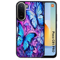 Coque pour POCO C81 PRO papillon violet UV