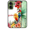 Coque pour Iphone 18 / PRO / PRO MAX / 18E personnalisée perroquet