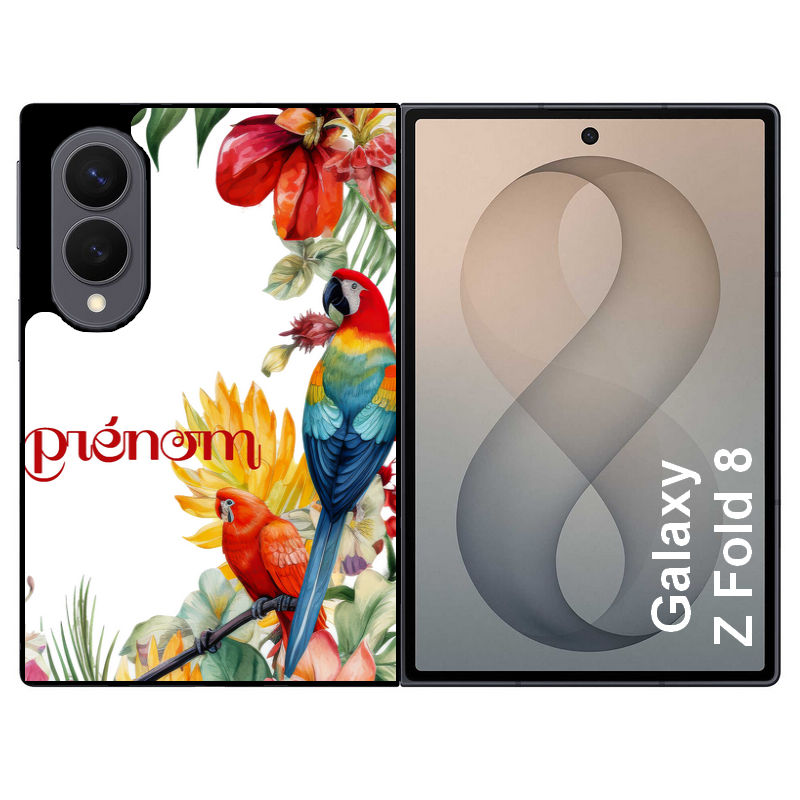 Coque pour Z FOLD 8 personnalisée perroquet