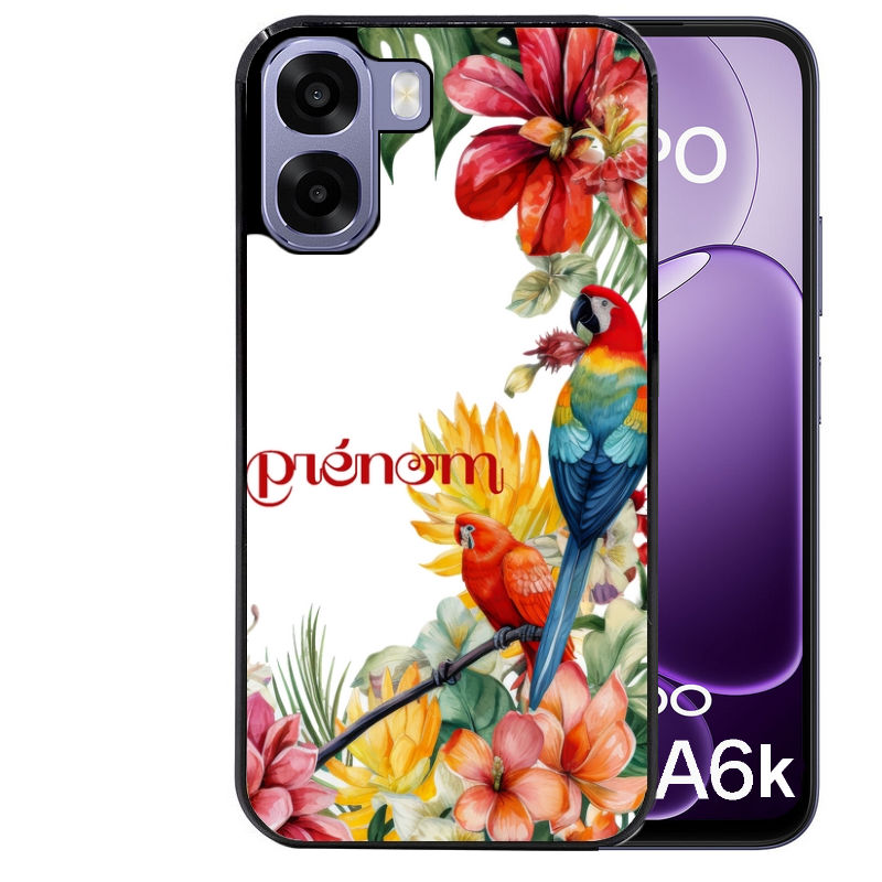 Coque pour Oppo A6 A6 A6K personnalisée perroquet