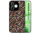 Coque noire pour Honor 600 LITE avec motif petites feurs multicolores protection antichoc personnalisée