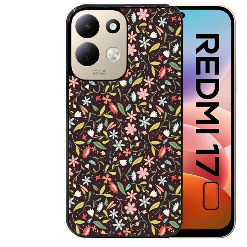 Coque pour Redmi 17 et 17C 4G 5G petites fleurs