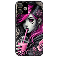 Coque noire taperso pour OPPO A5 PRO 4G et 5G avec motif anime et gothic boba protection antichoc personnalisée