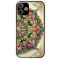 Coque noire taperso pour OPPO A5 PRO 4G et 5G avec motif mandala 3 protection antichoc personnalisée