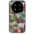 Coque noire taperso pour Magic 7 LITE et PRO avec motif tag et graffiti protection antichoc personnalisée