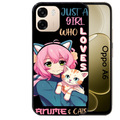 Coque noire taperso pour OPPO A6 A6X 4G et 5G avec motif anime et chat protection antichoc personnalisée