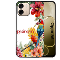 Coque noire taperso pour OPPO A6 A6X 4G et 5G avec motif perroquet personnalisee protection antichoc personnalisée
