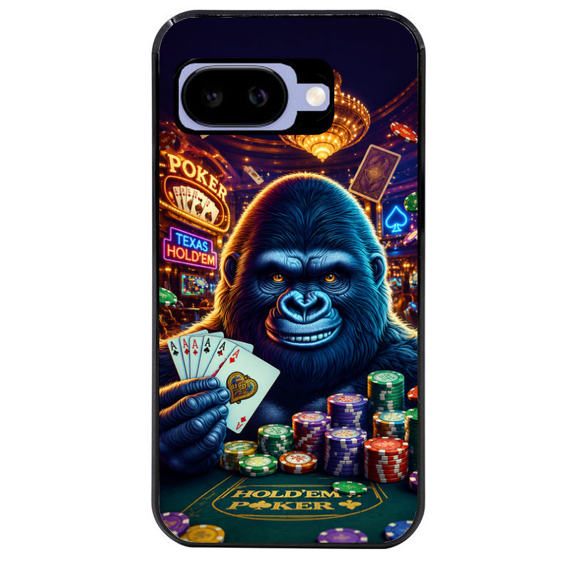 Coque pour Pixel 8A 9A 10A poker casino gorille