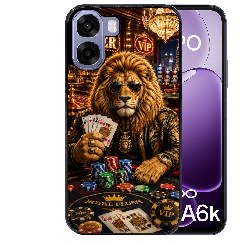 Coque pour Oppo A6 A6 A6K poker casino lion