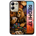 Coque pour Redmi 17 et 17C 4G 5G poker casino lion