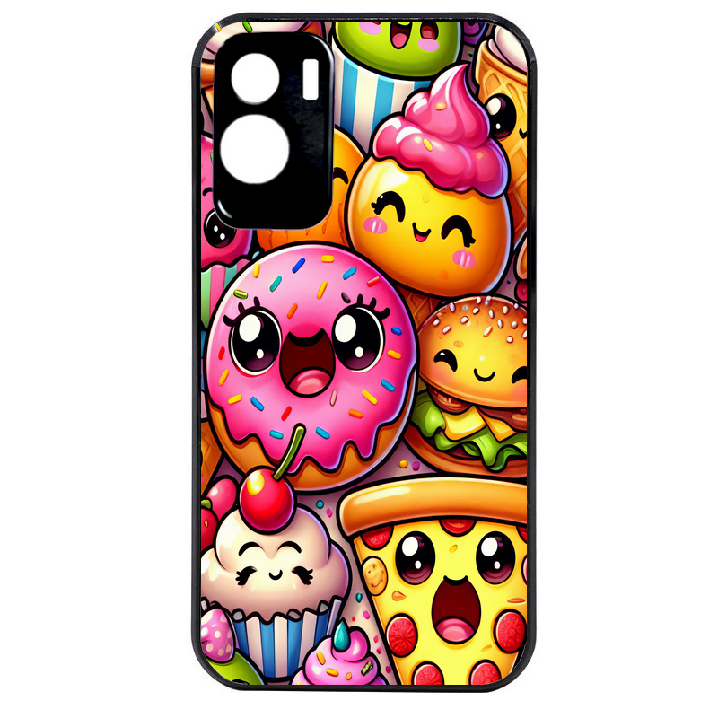 Coque noire taperso pour Honor 70 LITE 90 et LITE avec motif anime donut kawaii protection antichoc personnalisée