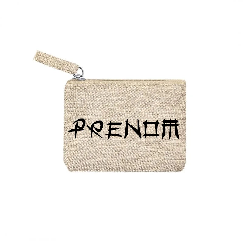 Chaussette courte personnalisée avec votre prénom samourai disponible en blanc, rose, vert, jaune, violet et bleu