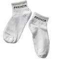 Chaussette courte personnalisée avec votre prénom samourai disponible en blanc, rose, vert, jaune, violet et bleu