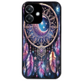 Coque noire taperso pour OPPO A40 avec motif dreamcatcher et lune protection antichoc personnalisée
