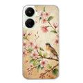 Coque taperso pour POCO C65 4G avec motif fleur et colibri protection antichoc personnalisée