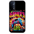 Coque noire taperso pour OPPO A54 et A74 5G avec motif gamer life protection antichoc personnalisée