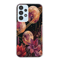 Coque taperso pour Galaxy A13 4G et 5G A23 A53 avec motif astro et fleurs protection antichoc personnalisée