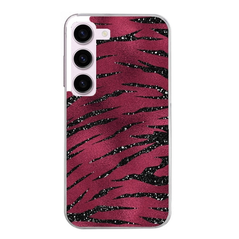 Coque taperso pour Galaxy A13 4G et 5G A23 A53 avec motif zebre grenat protection antichoc personnalisée