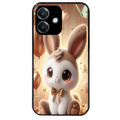 Coque noire taperso pour OPPO A40 avec motif lapin ballon protection antichoc personnalisée