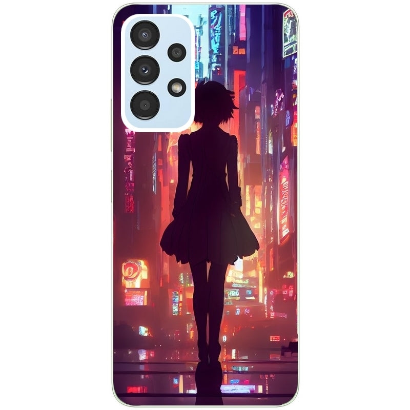 Coque taperso pour Galaxy A13 4G et 5G A23 A53 avec motif new york anime protection antichoc personnalisée