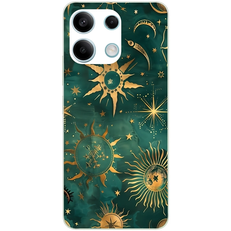 Coque taperso pour POCO M6 PRO 4G avec motif lune et astro protection antichoc personnalisée