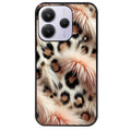 Coque noire taperso pour Redmi Note 14 et PRO PLUS 4G 5G avec motif effet fourrure leopard 1 protection antichoc personnalisée