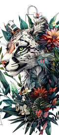 Léopard fleur