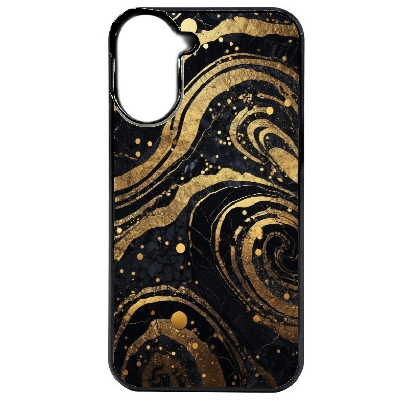 Coque noire taperso pour Redmi A5 4G avec motif marbre noir protection antichoc personnalisée
