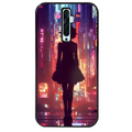 Coque noire taperso pour OPPO Reno 2 et 2Z avec motif new york anime protection antichoc personnalisée