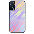 Coque noire taperso pour OPPO A16 et A16S avec motif zebre pastel protection antichoc personnalisée