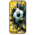 Coque noire taperso pour OPPO A5 A9 2020 avec motif football personnalisee protection antichoc personnalisée