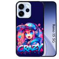 Coque noire taperso pour OPPO Reno 15 et F FS 5G avec motif anime crazy protection antichoc personnalisée
