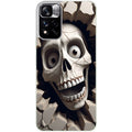 Coque taperso pour Redmi Note 11 4G PRO 5G 11S avec motif tete de mort smile protection antichoc personnalisée