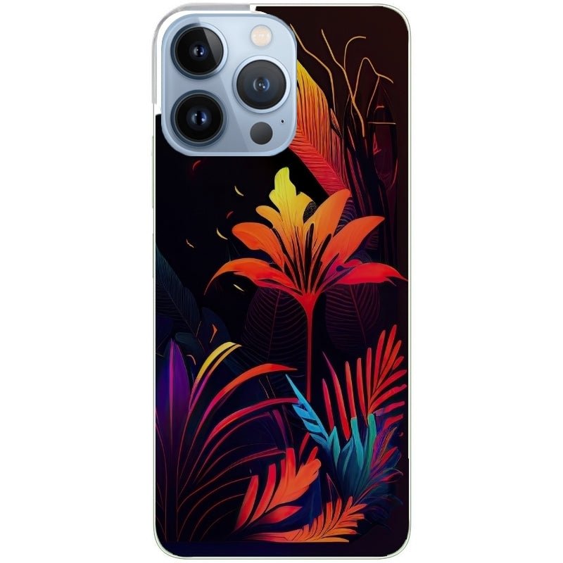 Coque taperso pour Iphone 11 et PRO PRO MAX avec motif tropical jaune protection antichoc personnalisée