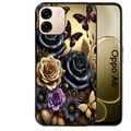 Coque noire taperso pour OPPO A6 A6X 4G et 5G avec motif papillon gothic protection antichoc personnalisée