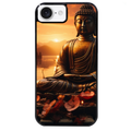 Coque noire taperso pour Iphone 17 17E AIR MAX PRO avec motif bouddha et soleil protection antichoc personnalisée