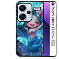 Coque noire taperso pour Redmi Note 13 PRO PLUS 5G avec motif sirene style anime protection antichoc personnalisée