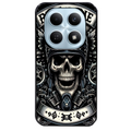 Coque noire taperso pour POCO M8 5G et PRO 5G avec motif mort motard protection antichoc personnalisée