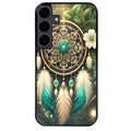 Coque noire taperso pour galaxy A06 A16 A26 A36 A56 avec motif dreamcatcher talisman protection antichoc personnalisée