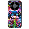 Coque noire taperso pour Magic 5 6 LITE et PRO avec motif gamer electro personnalisee protection antichoc personnalisée