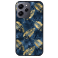 Coque noire taperso pour Redmi 12 4G et 5G avec motif palmier bleu protection antichoc personnalisée