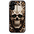 Coque noire taperso pour OnePlus Nord CE5 avec motif tete de mort leopard protection antichoc personnalisée