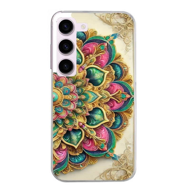 Coque taperso pour Galaxy A13 4G et 5G A23 A53 avec motif mandala 3 protection antichoc personnalisée