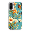 Coque taperso pour Redmi Note 10 4G 5G PRO 10S avec motif fleur orange protection antichoc personnalisée