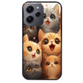 Coque noire taperso pour Redmi 12 4G et 5G avec motif chat smile protection antichoc personnalisée