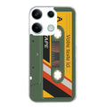 Coque taperso pour POCO X6 5G personnalisable avec motif cassette kaki protection antichoc personnalisée