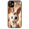 Coque noire taperso pour OPPO A5 PRO 4G et 5G avec motif lapin ballon protection antichoc personnalisée
