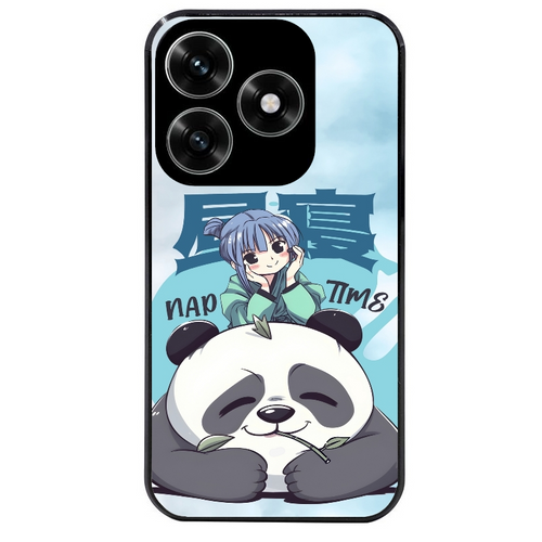 Coque noire taperso pour Honor X6B X5C X5C PLUS avec motif panda anime protection antichoc personnalisée